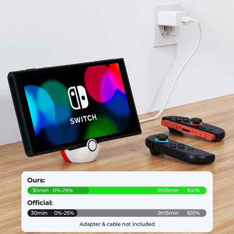 Base de carga con puerto USB-C para Nintendo Switch 2 Dock/Switch/Switch OLED/Switch Lite, For Nintendo Switch 2 Dock