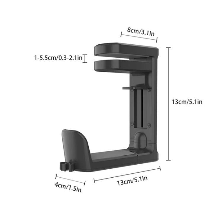Soporte de almacenamiento para auriculares gaming giratorio 360 grados para debajo del escritorio XWJ-EJJ01