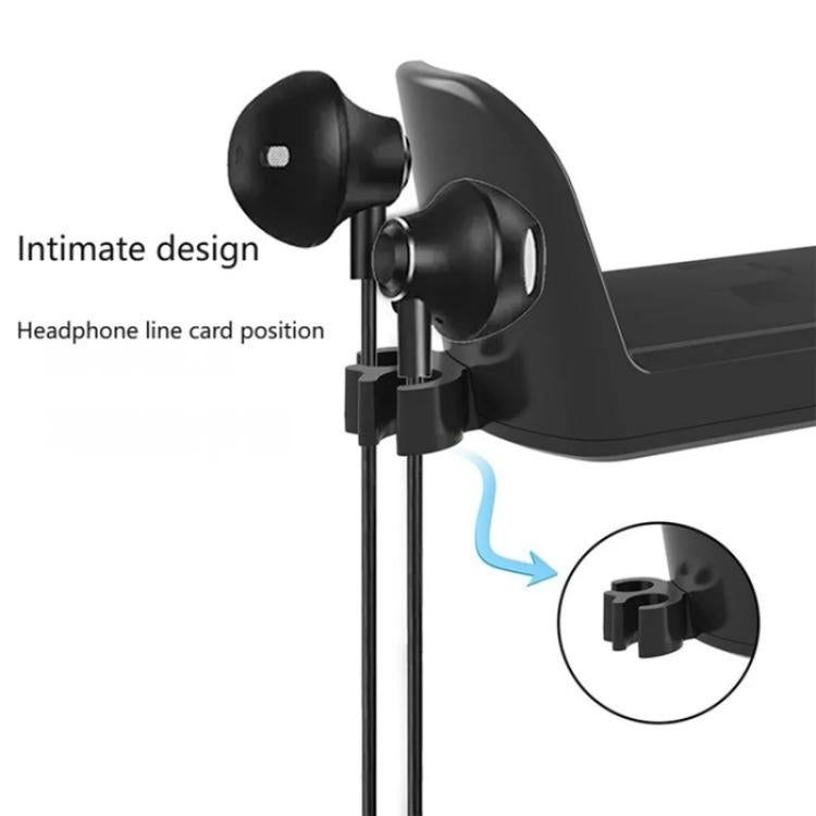 Soporte de almacenamiento para auriculares gaming giratorio 360 grados para debajo del escritorio XWJ-EJJ01