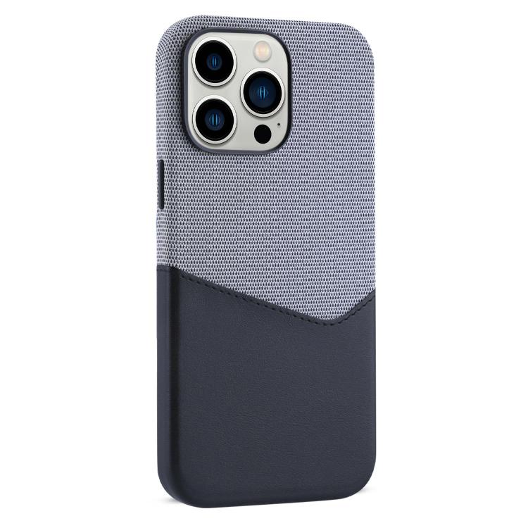 Funda magnética para teléfono Kalebol con textura de tela y costuras, ranura para tarjeta., For iPhone 13 Pro, For iPhone 13, For iPhone 12, For iPhone 12 Pro Max, For iPhone 12 Pro