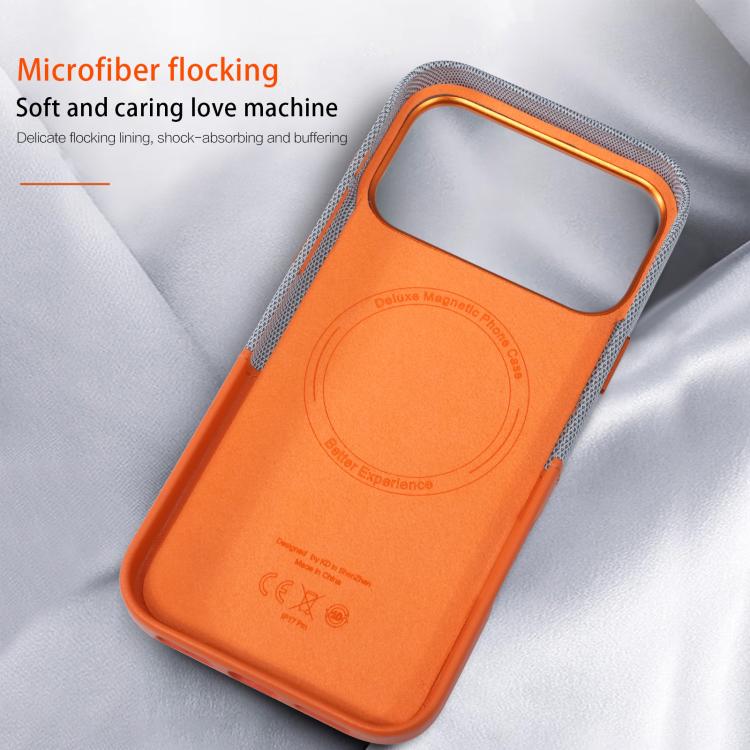 Funda magnética para teléfono Kalebol con textura de tela y costuras, ranura para tarjeta., For iPhone 17 Pro Max, For iPhone 17 Pro, For iPhone 17, For iPhone Air, For iPhone 16 Pro Max, For iPhone 16 Pro, For iPhone 16 Plus, For iPhone 16