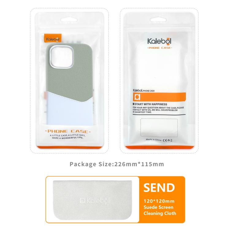 Funda magnética para teléfono Kalebol con textura de tela y costuras, ranura para tarjeta., For iPhone 17 Pro Max, For iPhone 17 Pro, For iPhone 17, For iPhone Air, For iPhone 16 Pro Max, For iPhone 16 Pro, For iPhone 16 Plus, For iPhone 16