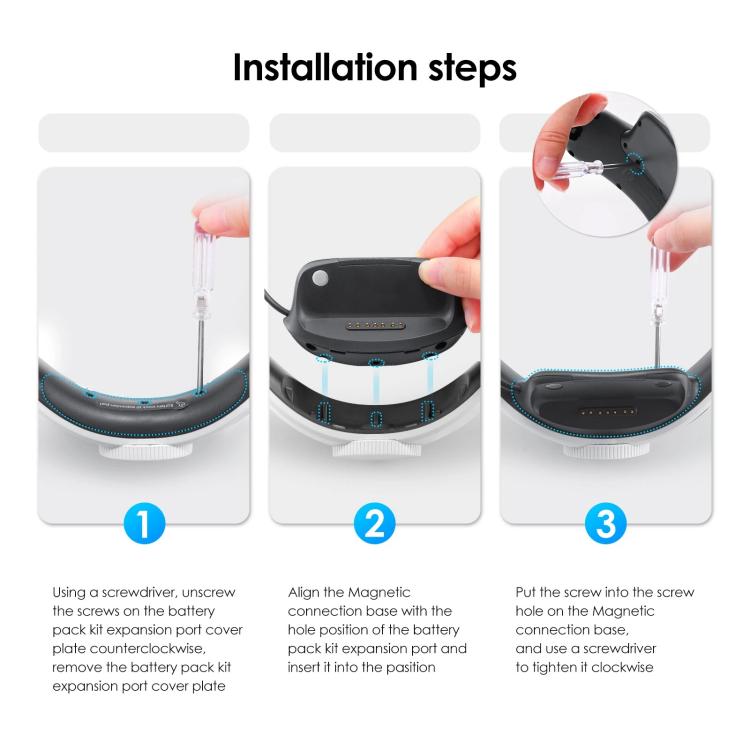 Batería de repuesto BOBOVR B100U para BOBOVR M1 / M2 / M3 y accesorios para la correa de la cabeza de realidad virtual., B100U