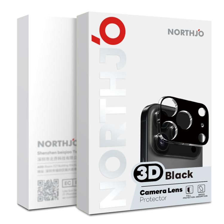 2 protectores de lente de cámara NORTHJO, película de vidrio templado 3D HD, For iPhone 17 Pro Max, For iPhone 17 Pro, For iPhone 17, For iPhone Air