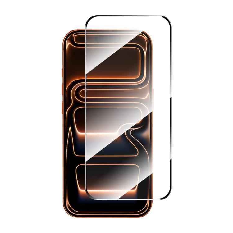 Película de vidrio templado de aluminio y silicio de alta calidad ENKAY con pegamento grueso y sin bordes blancos, For iPhone 17 Pro Max, For iPhone 17 Pro, For iPhone 17, For iPhone Air