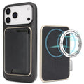 Funda de cuero para teléfono Kalebol Slim MagSafe Ring con tarjetero magnético, For iPhone 17 Pro Max, For iPhone 17 Pro, For iPhone 17, For iPhone Air