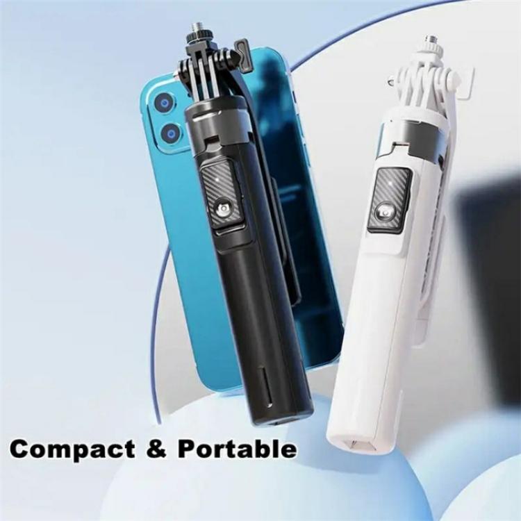 P135 Soporte para teléfono móvil portátil extensible tipo palo selfie con trípode y control remoto, P135