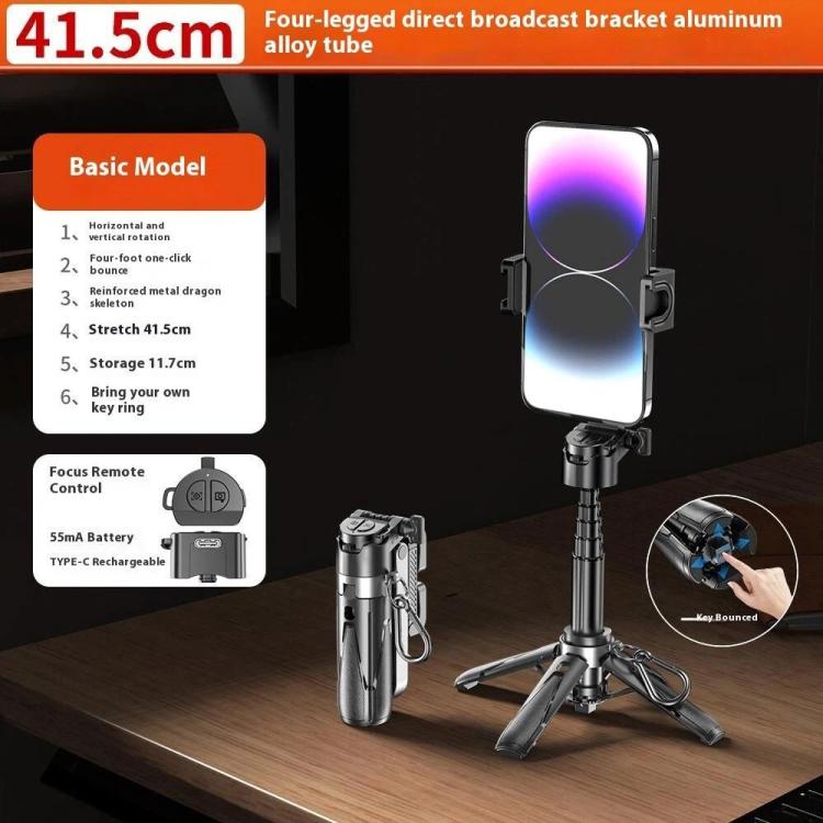 Mini palo selfie portátil P15T con soporte Bluetooth para teléfono y trípode, P15T