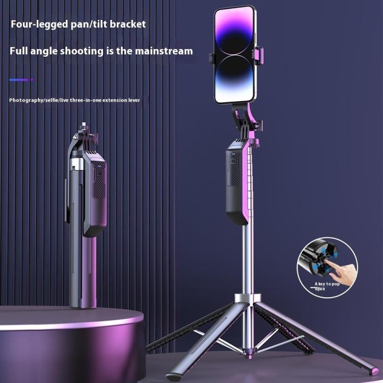 Soporte para teléfono con estabilizador retráctil y antivibración P18, portátil, para selfies y viajes., P18