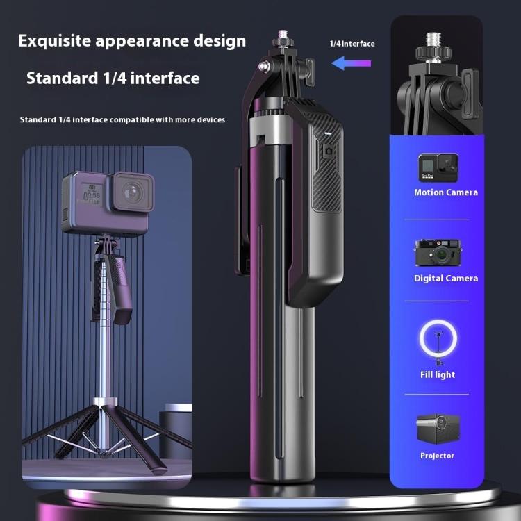 Soporte para teléfono con estabilizador retráctil y antivibración P18, portátil, para selfies y viajes., P18