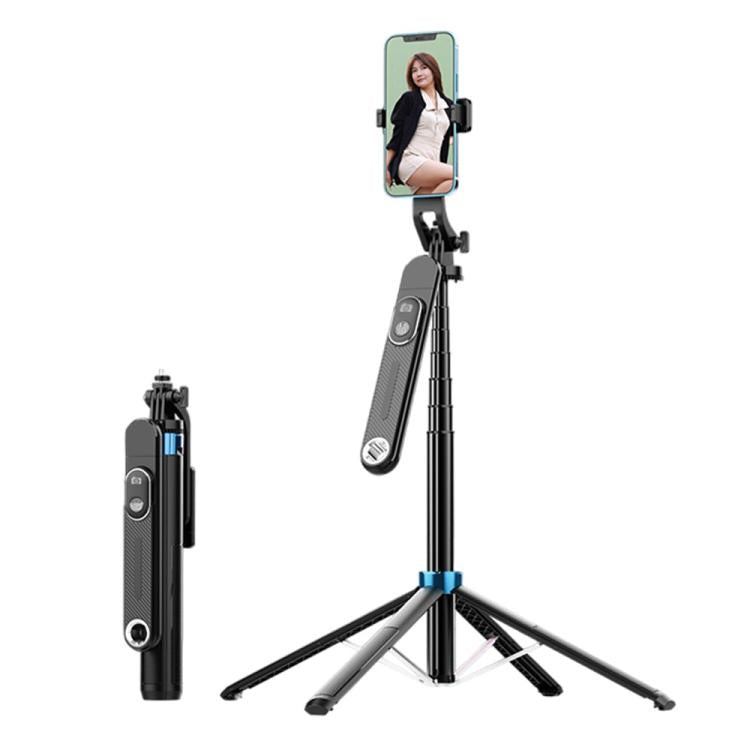 Soporte portátil retráctil de cuatro patas para teléfono y palo selfie P515 con control remoto Bluetooth., P515