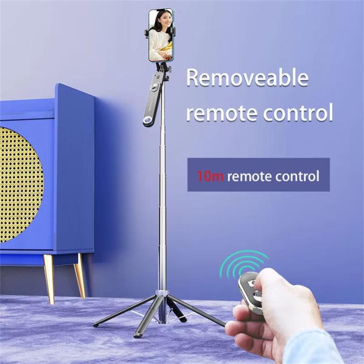 Soporte retráctil de cuatro patas P510, soporte portátil para teléfono y palo selfie con control remoto Bluetooth., P510