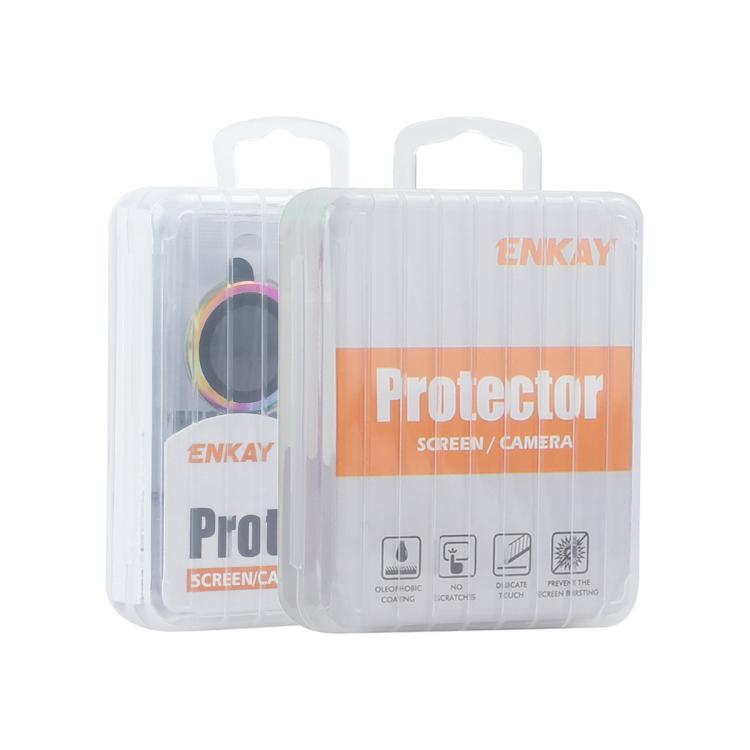 Lente trasera ENKAY 9H con cristal templado de aleación de aluminio, For iPhone 17 Pro / 17 Pro Max, For iPhone 17, For iPhone Air