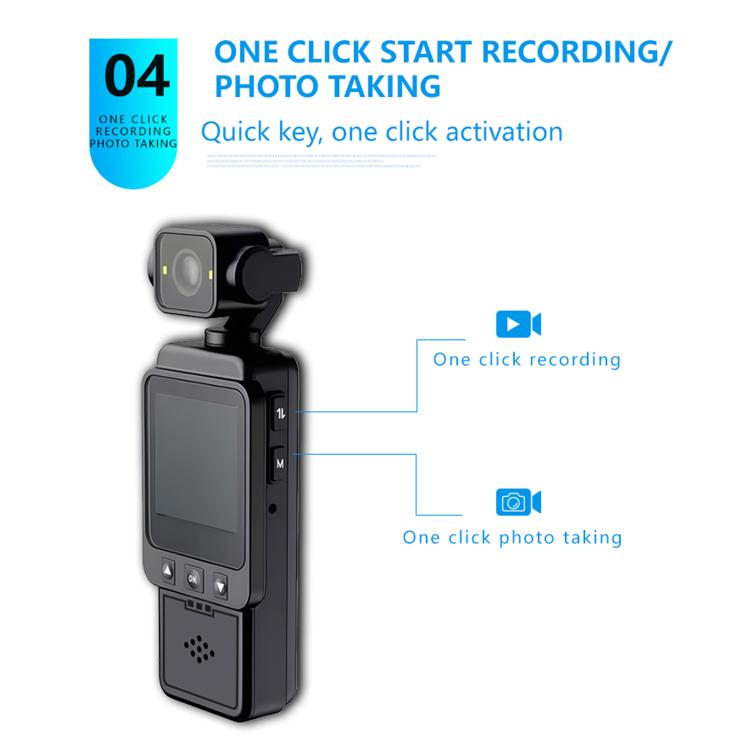 Cámara de bolsillo con clip, grabación de video portátil, WiFi, 1080p Ultra-HD y ultra alta definición., Pocket Vlog Camera