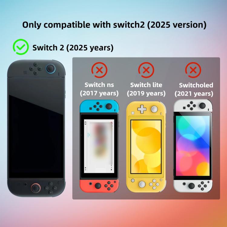 Funda protectora transparente de TPU para consolas de videojuegos, For Nintendo Switch 2