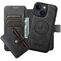 Funda de cuero para teléfono Suteni Q05S1 3 en 1 con cartera desmontable y MagSafe, For iPhone 13 Pro Max, For iPhone 13 Pro, For iPhone 13, For iPhone 12, For iPhone 12 Pro Max, For iPhone 12 Pro