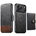 Funda de cuero para teléfono Suteni Q06S1 3 en 1 con diseño desmontable y monedero MagSafe, For iPhone 17 Pro Max, For iPhone 17 Pro, For iPhone 17, For iPhone Air, For iPhone 16 Pro Max, For iPhone 16 Pro, For iPhone 16 Plus, For iPhone 16            ...
