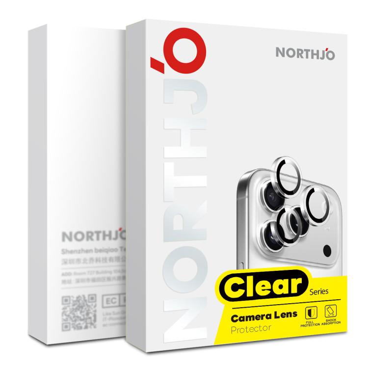 Protector de lente de cámara NORTHJO con anillo transparente y lámina de vidrio templado, For iPhone 17 Pro / 17 Pro Max, For iPhone 17, For iPhone Air, For iPhone 16 Pro / 16 Pro Max, For iPhone 16 / 16 Plus, For iPhone 15 Pro / 15 Pro Max            ...