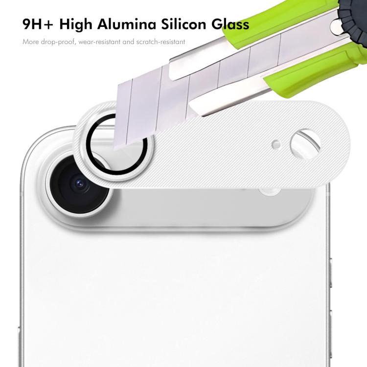 Película protectora de lente de cristal templado con textura de aleación de aluminio ENKAY CD, For iPhone Air