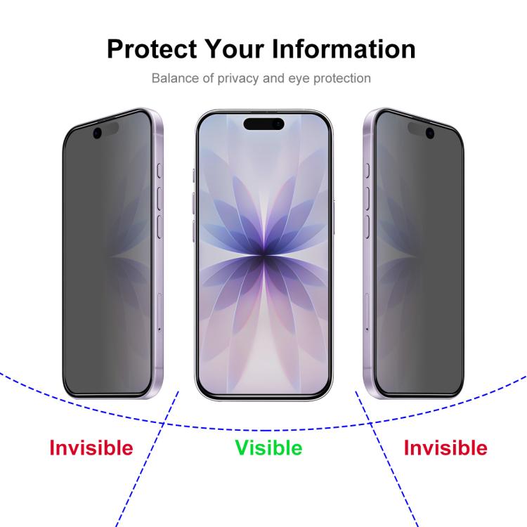 JUNSUNMAY 25 láminas de vidrio templado con estampado de seda para privacidad total, For iPhone 17 Pro Max, For iPhone 17 Pro, For iPhone 17, For iPhone Air, For iPhone 16 Pro Max, For iPhone 16 Pro, For iPhone 16 Plus, For iPhone 16                   ...