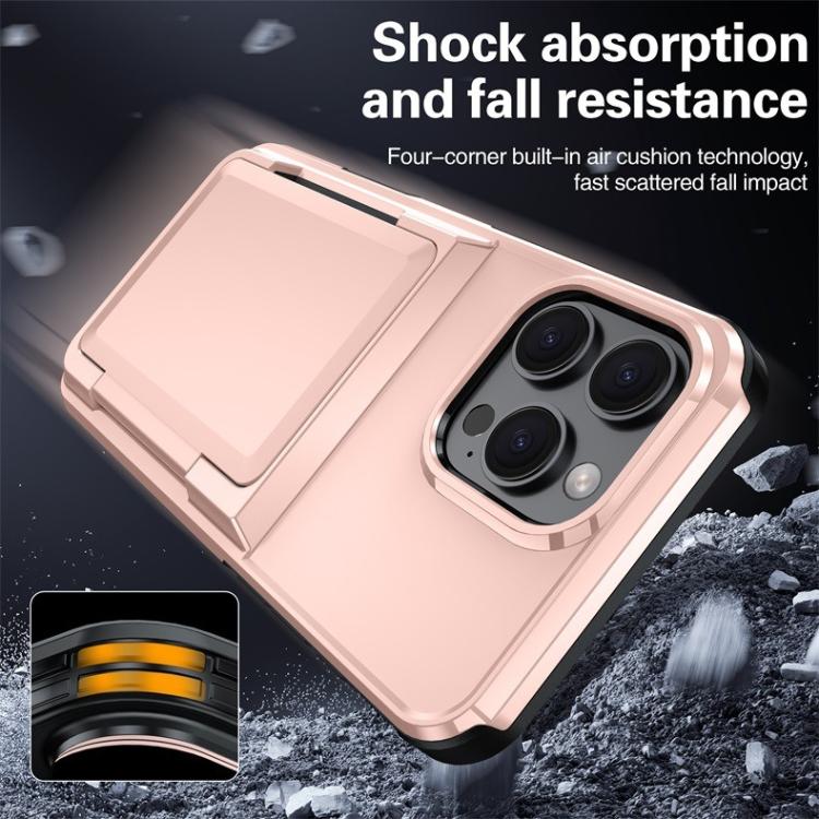 Funda protectora para teléfono Kalebol Flip Card Wallet Holder a prueba de golpes, For iPhone 15 Pro Max, For iPhone 15 Pro, For iPhone 14 Pro, For iPhone 14 Pro Max, For iPhone 13 Pro Max, For iPhone 13 Pro