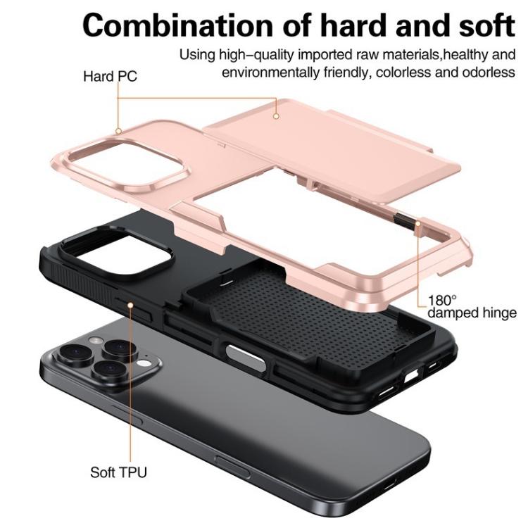 Funda protectora para teléfono Kalebol Flip Card Wallet Holder a prueba de golpes, For iPhone 15 Pro Max, For iPhone 15 Pro, For iPhone 14 Pro, For iPhone 14 Pro Max, For iPhone 13 Pro Max, For iPhone 13 Pro