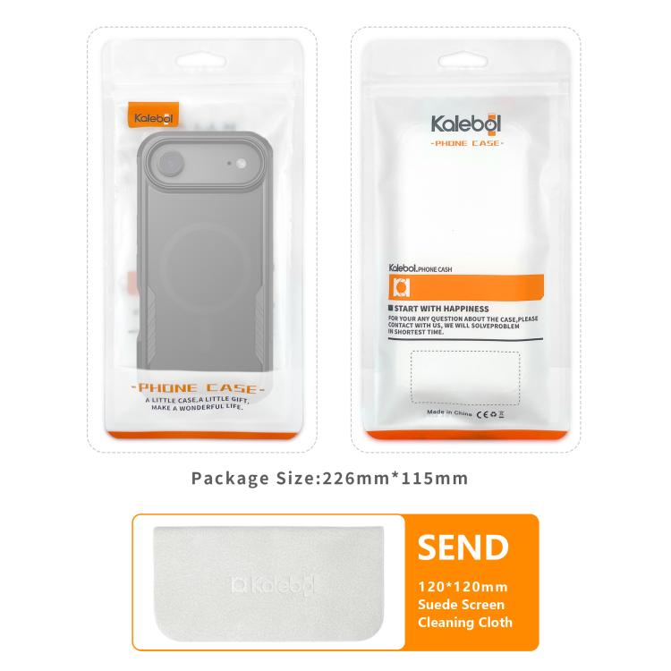 Funda para teléfono Kalebol 2 en 1 mate MagSafe a prueba de golpes, For iPhone 17 Pro Max, For iPhone 17 Pro, For iPhone 17, For iPhone Air