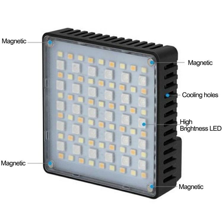 Luz LED RGB ultradelgada de bolsillo VLOGLITE K10RGB para cámara, fotografía, videografía y selfies., K10RGB