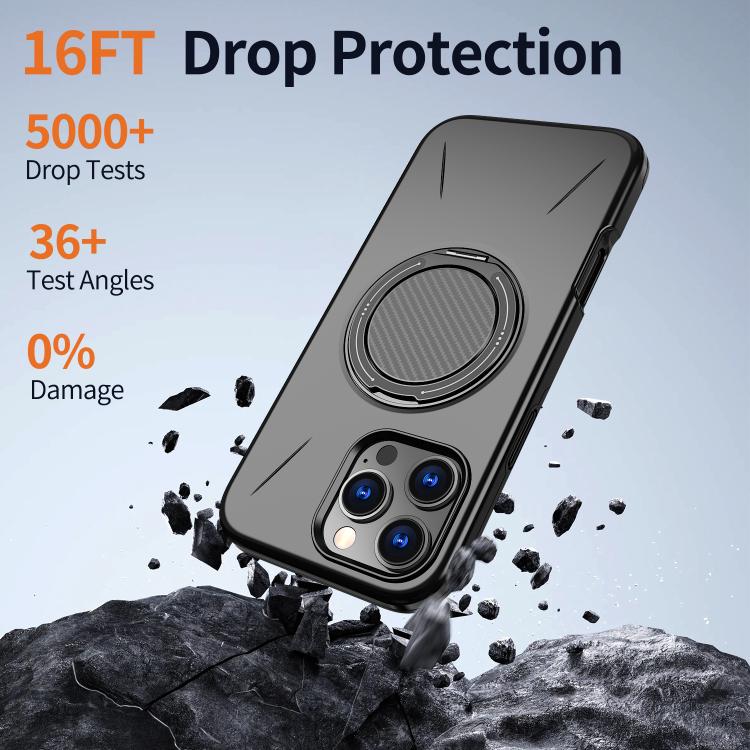 Funda para teléfono de PC con soporte magnético giratorio MagSafe de Kalebol, For iPhone 14 Pro, For iPhone 14 Pro Max, For iPhone 13 Pro Max, For iPhone 13 Pro, For iPhone 13