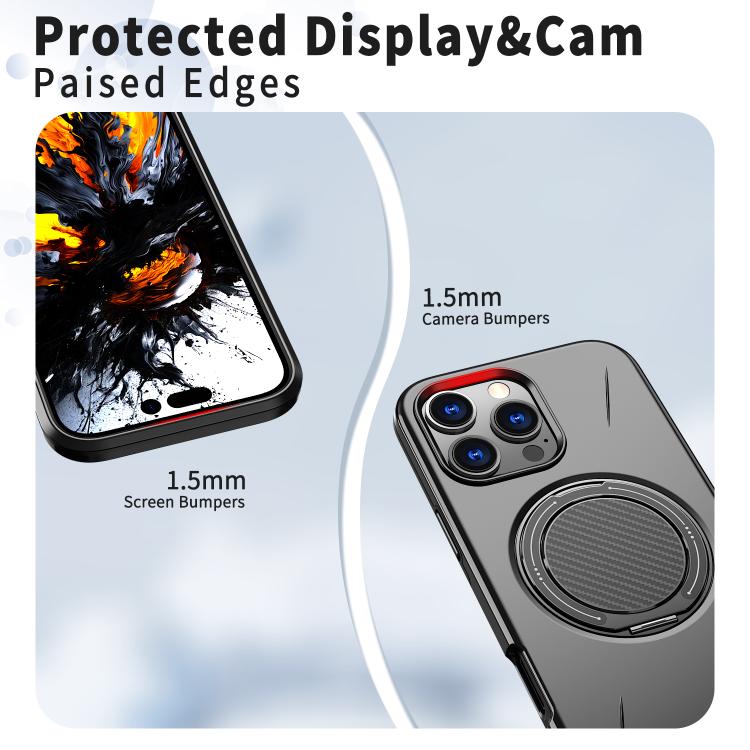 Funda para teléfono de PC con soporte magnético giratorio MagSafe de Kalebol, For iPhone 14 Pro, For iPhone 14 Pro Max, For iPhone 13 Pro Max, For iPhone 13 Pro, For iPhone 13