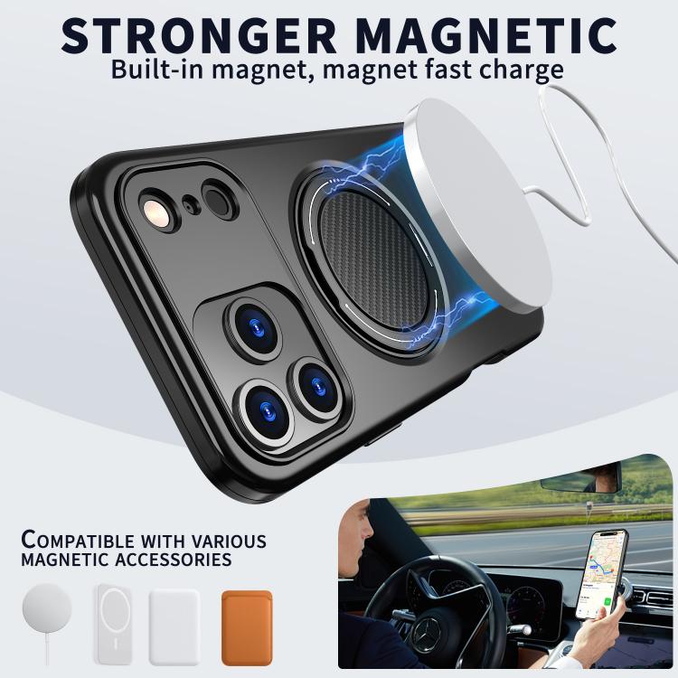 Funda para teléfono de PC con soporte magnético giratorio MagSafe de Kalebol, For iPhone 17 Pro Max, For iPhone 17 Pro, For iPhone 17, For iPhone Air, For iPhone 16 Pro Max, For iPhone 16 Pro