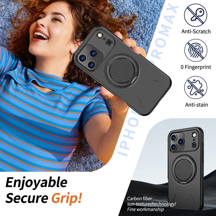 Funda para teléfono de PC con soporte magnético giratorio MagSafe de Kalebol, For iPhone 17 Pro Max, For iPhone 17 Pro, For iPhone 17, For iPhone Air, For iPhone 16 Pro Max, For iPhone 16 Pro