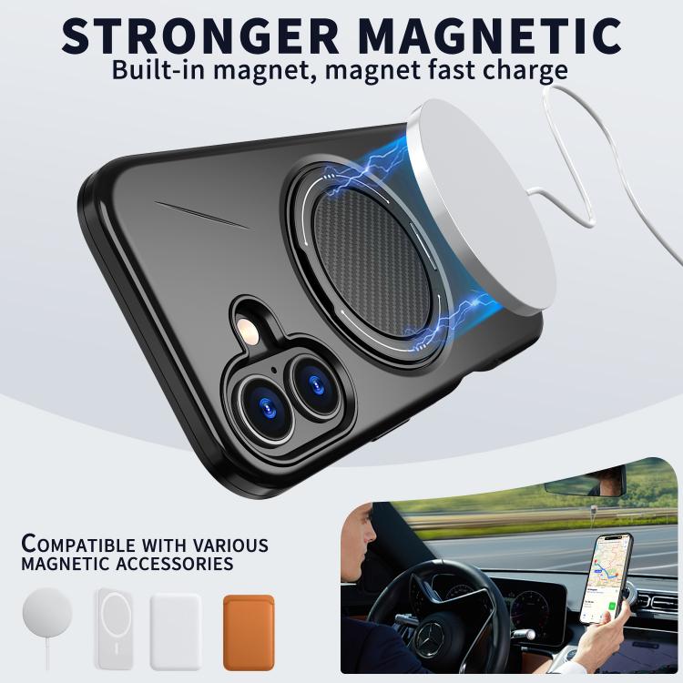 Funda para teléfono de PC con soporte magnético giratorio MagSafe de Kalebol, For iPhone 16 Plus, For iPhone 16, For iPhone 15 Pro Max, For iPhone 15 Pro, For iPhone 15, For iPhone 14