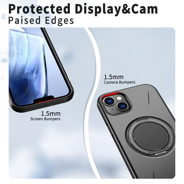 Funda para teléfono de PC con soporte magnético giratorio MagSafe de Kalebol, For iPhone 13