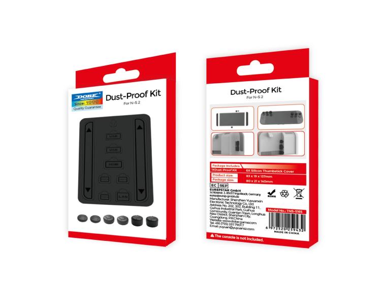 Juego de tapones antipolvo y tapas para joystick para consola de videojuegos DOBE, For Nintendo Switch 2