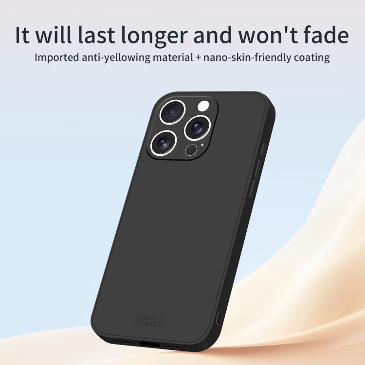 Funda para teléfono MOFI de silicona líquida suave y agradable al tacto, For iPhone 14 Pro Max, For iPhone 13 Pro Max, For iPhone 13 Pro
