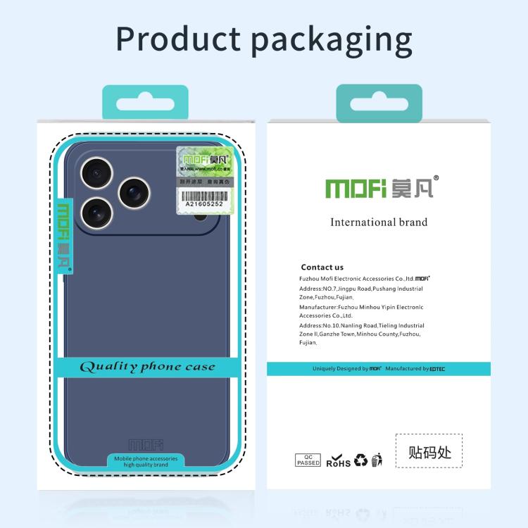 Funda para teléfono MOFI de silicona líquida suave y agradable al tacto, For iPhone 14 Pro Max, For iPhone 13 Pro Max, For iPhone 13 Pro