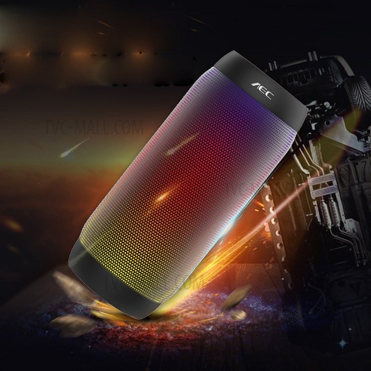 BQ615 PRO Altavoz estéreo HiFi inalámbrico LED colorido, combina Bluetooth + reproductor de tarjetas TF + radio FM + AUX + NFC, BQ615 PRO