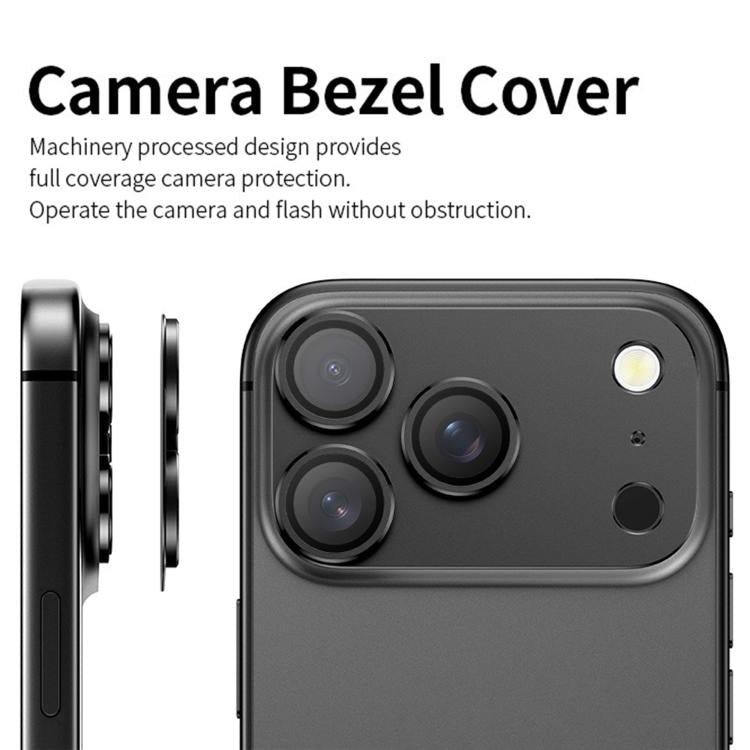 Protector de anillo de lente metálico de cobertura total Kalebol Armor, For iPhone 17, For iPhone 17 Pro, For iPhone Air