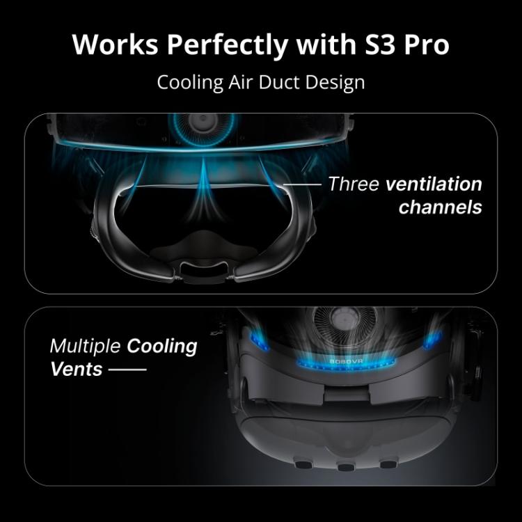BOBOVR F3 para Meta Quest 3, almohadilla de refrigeración para máscara facial, almohadilla facial para auriculares de realidad virtual, F3