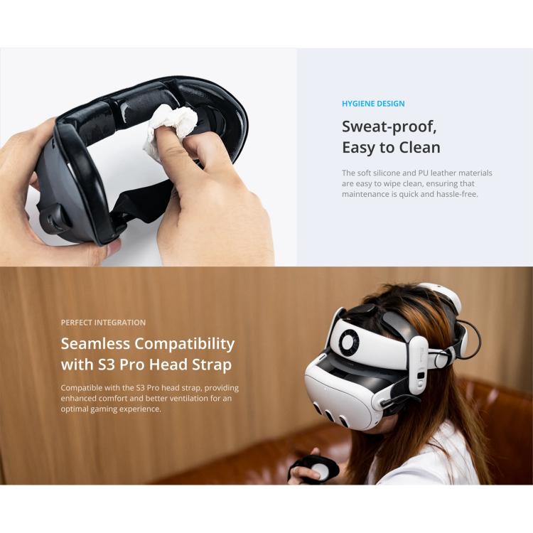 BOBOVR F3 para Meta Quest 3, almohadilla de refrigeración para máscara facial, almohadilla facial para auriculares de realidad virtual, F3