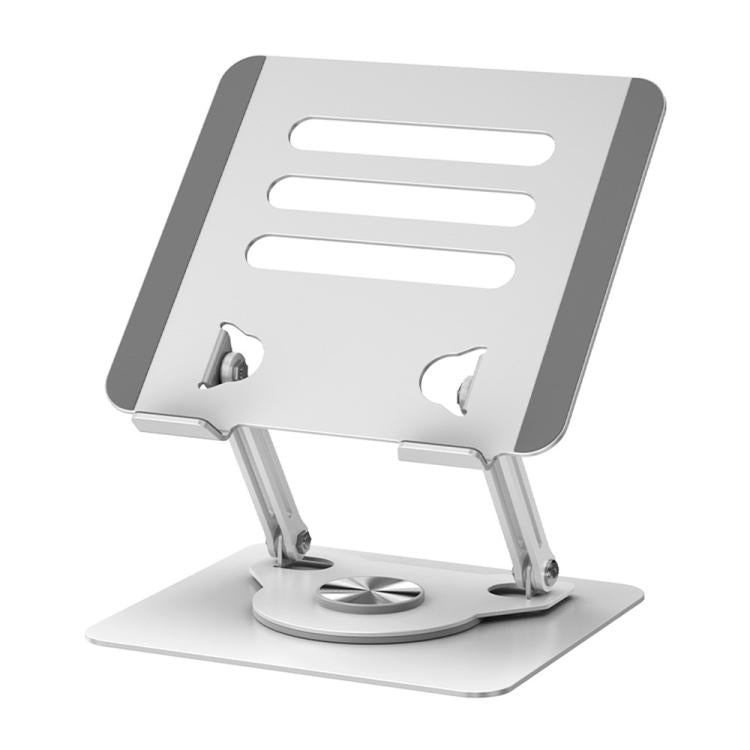 Soporte de escritorio J61 de acero al carbono, plegable, giratorio y ajustable en altura para tabletas y portátiles de 12 a 17,3 pulgadas., J61
