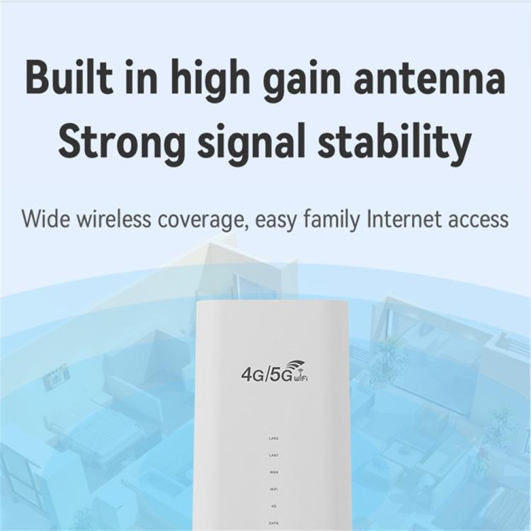 Router 4G LTE CPF101-E8 para oficina en casa con tarjeta SIM, punto de acceso WiFi móvil, 3 puertos LAN, versión euroasiática., US Plug, EU Plug