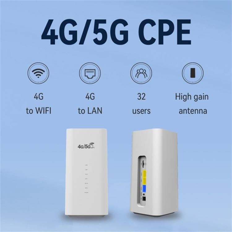 Router inalámbrico 4G LTE CPF101-L con soporte para punto de acceso WiFi y tarjeta SIM, compatible con 32 dispositivos (versión americana)., US Plug, EU Plug