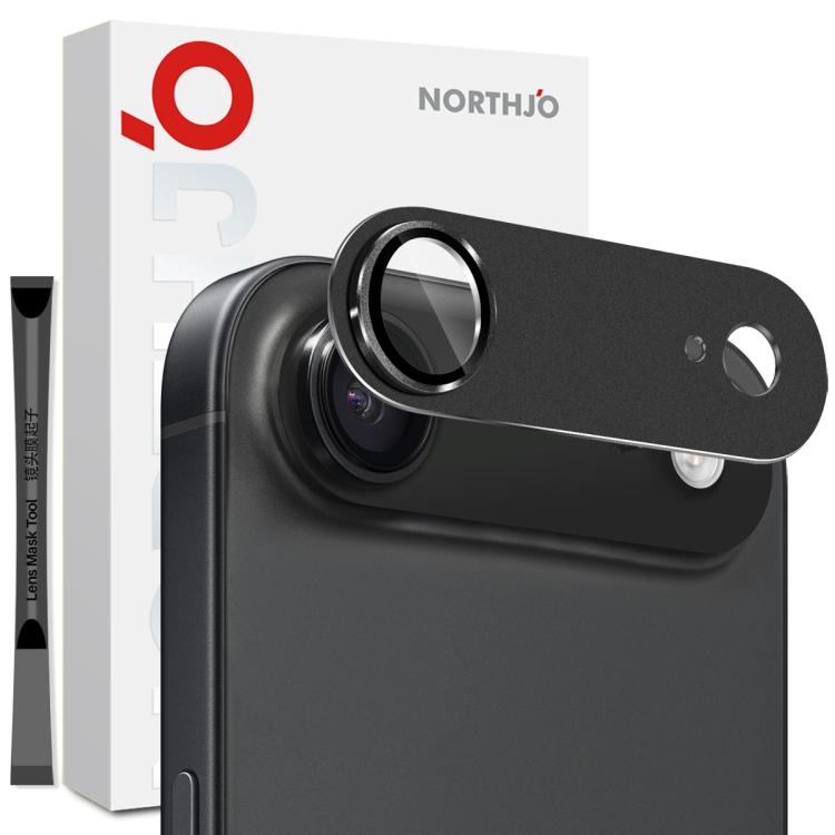 Protector de lente de cámara mate de metal NORTHJO, película de vidrio templado para lente trasera, For iPhone Air