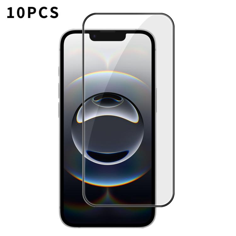 10 láminas de vidrio templado HD Kalebol de alta calidad, serigrafiadas en aluminio, con cobertura total, antihuellas y borde negro., For iPhone 17e / 16e, For iPhone 17 Pro Max, For iPhone 17 Pro, For iPhone 17, For iPhone Air, For iPhone 16 Pro Max  ...