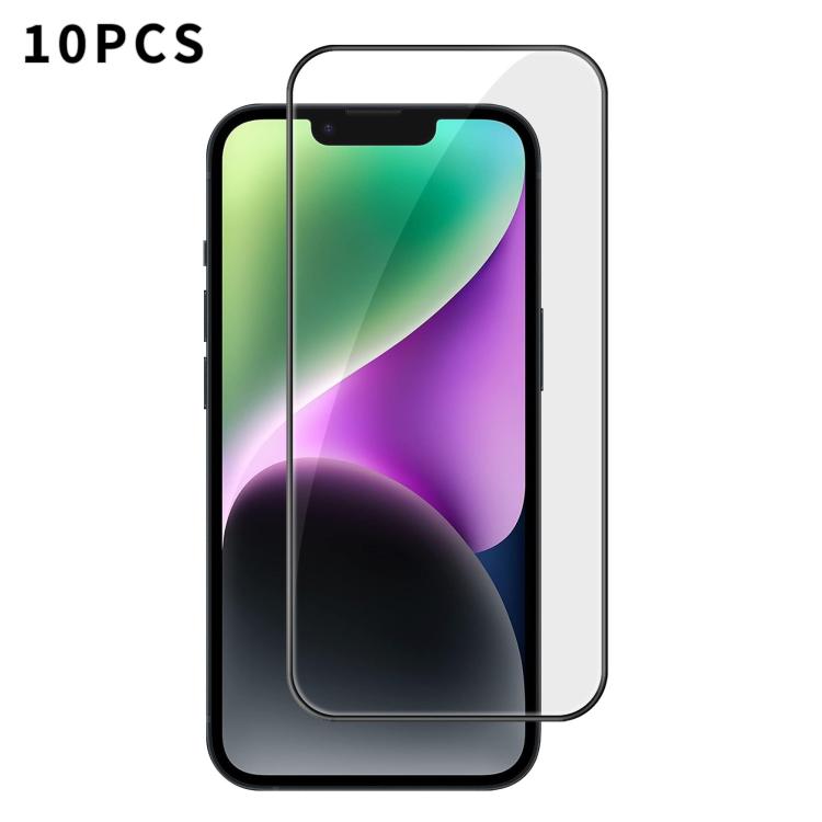 10 láminas de vidrio templado HD Kalebol de alta calidad, serigrafiadas en aluminio, con cobertura total, antihuellas y borde negro., For iPhone 17e / 16e, For iPhone 17 Pro Max, For iPhone 17 Pro, For iPhone 17, For iPhone Air, For iPhone 16 Pro Max  ...