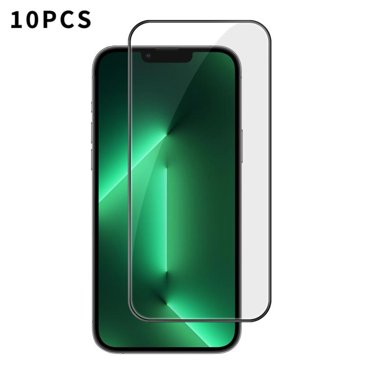10 láminas de vidrio templado HD Kalebol de alta calidad, serigrafiadas en aluminio, con cobertura total, antihuellas y borde negro., For iPhone 17e / 16e, For iPhone 17 Pro Max, For iPhone 17 Pro, For iPhone 17, For iPhone Air, For iPhone 16 Pro Max  ...