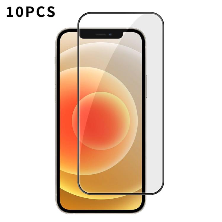 10 láminas de vidrio templado HD Kalebol de alta calidad, serigrafiadas en aluminio, con cobertura total, antihuellas y borde negro., For iPhone 17e / 16e, For iPhone 17 Pro Max, For iPhone 17 Pro, For iPhone 17, For iPhone Air, For iPhone 16 Pro Max  ...