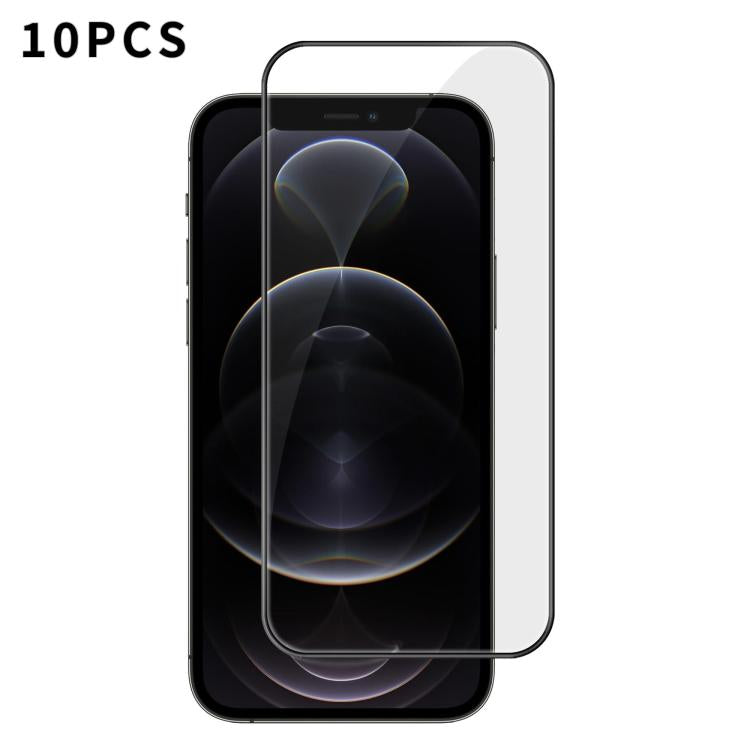 10 láminas de vidrio templado HD Kalebol de alta calidad, serigrafiadas en aluminio, con cobertura total, antihuellas y borde negro., For iPhone 17e / 16e, For iPhone 17 Pro Max, For iPhone 17 Pro, For iPhone 17, For iPhone Air, For iPhone 16 Pro Max  ...